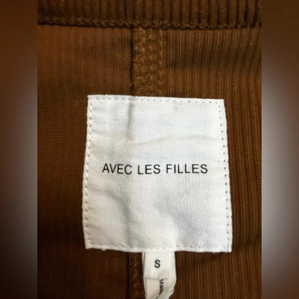 Avec Les Filles Anthropologie Womens Corduroy Shirt/Jacket Brown NWOT